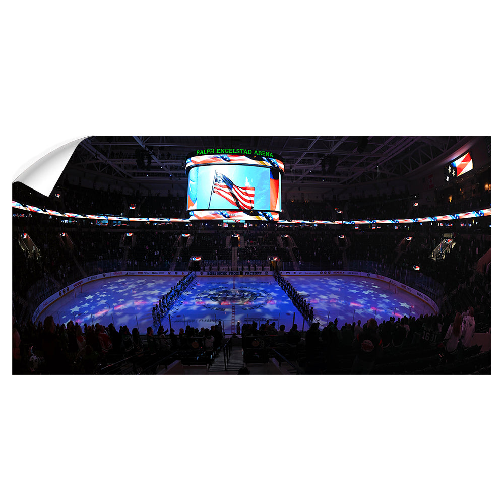 North Dakota Fighting Hawks - Ralph Engelstad Arena Pano - College Wall Art #Canvas