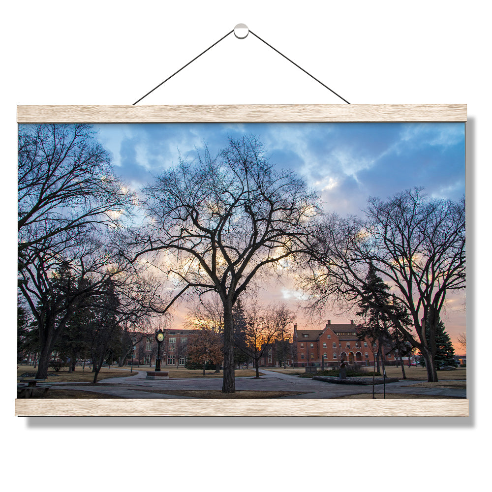 North Dakota Fighting Hawks - Early Spring Campus - College Wall Art #Canvas
