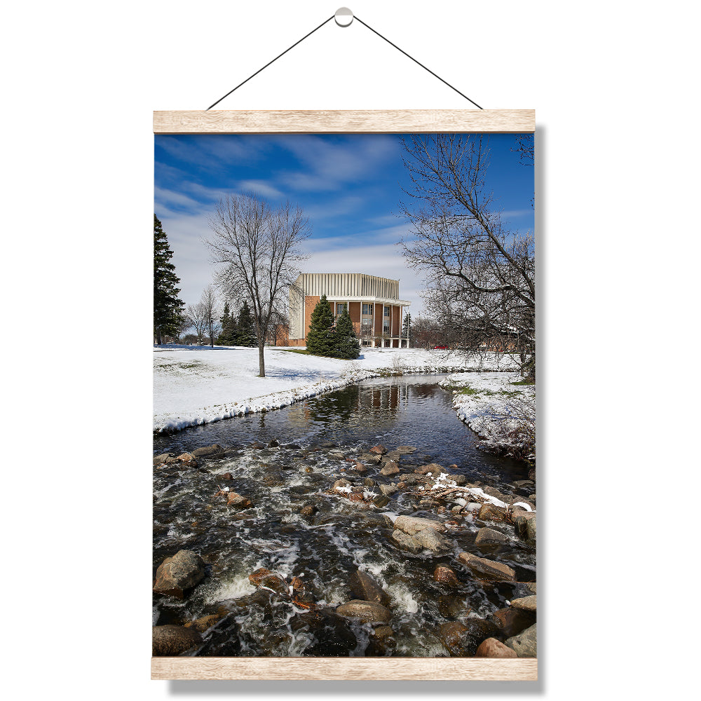 North Dakota Fighting Hawks - Snow Storm - College Wall Art #Canvas