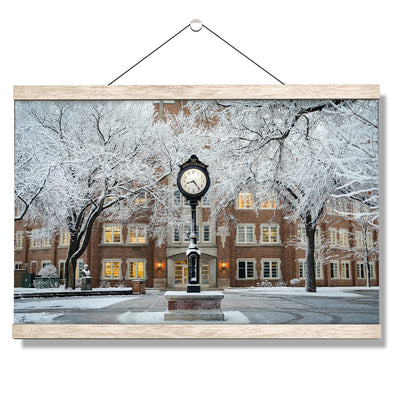 North Dakota Fighting Hawks - University of North Dakota First Snow - College Wall Art #Hanging Canvas