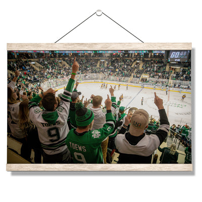 North Dakota Fighting Hawks - North Dakota Hockey - College Wall Art #Hanging Canvas