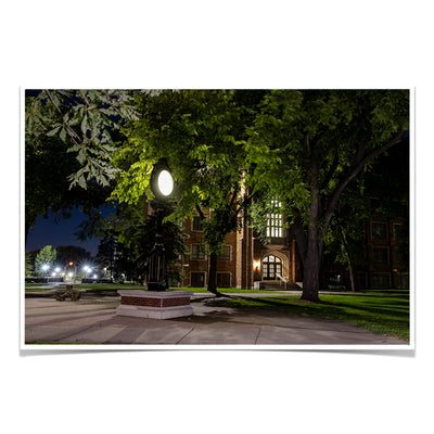 North Dakota Fighting Hawks - Night Fall - College Wall Art #Poster