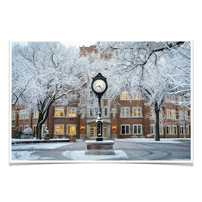 North Dakota Fighting Hawks - University of North Dakota First Snow - College Wall Art #Poster