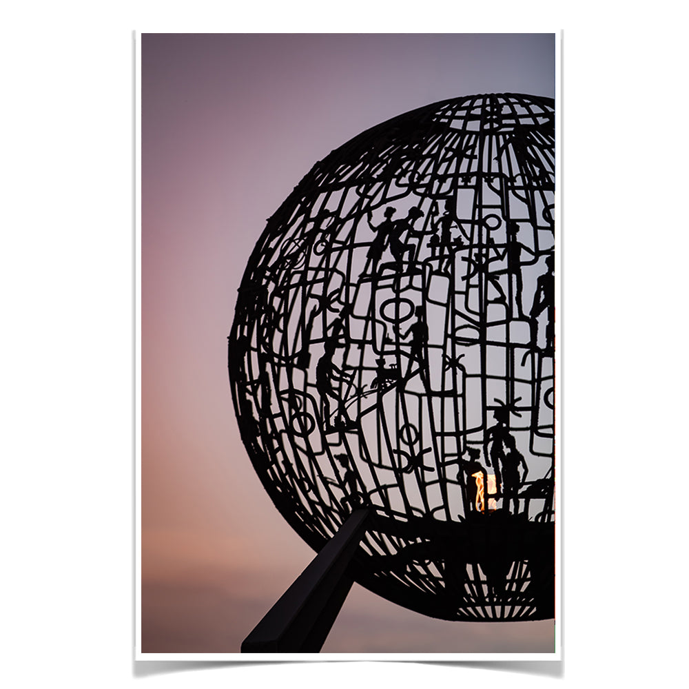 North Dakota Fighting Hawks - The Flame - College Wall Art #Canvas