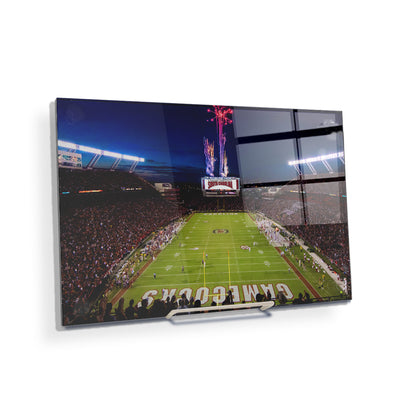 South Carolina Gamecocks - Fireworks over Williams Brice - College Wall Art #Acrylic  Mini