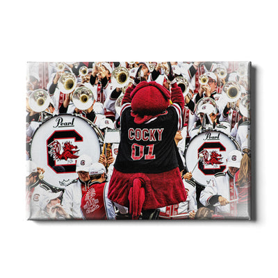 South Carolina Gamecocks - Cocky and the Band - College Wall Art #Canvas