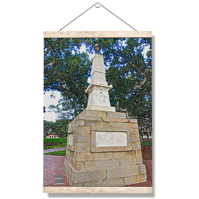 South Carolina Gamecocks - Maxcy Monument Sketch - College Wall Art #Hanging Canvas