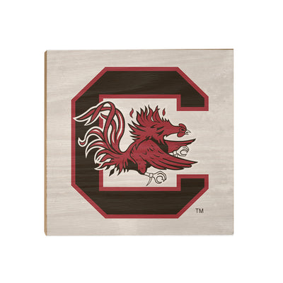 South Carolina Gamecocks - Gamecocks White - College Wall Art #Wood