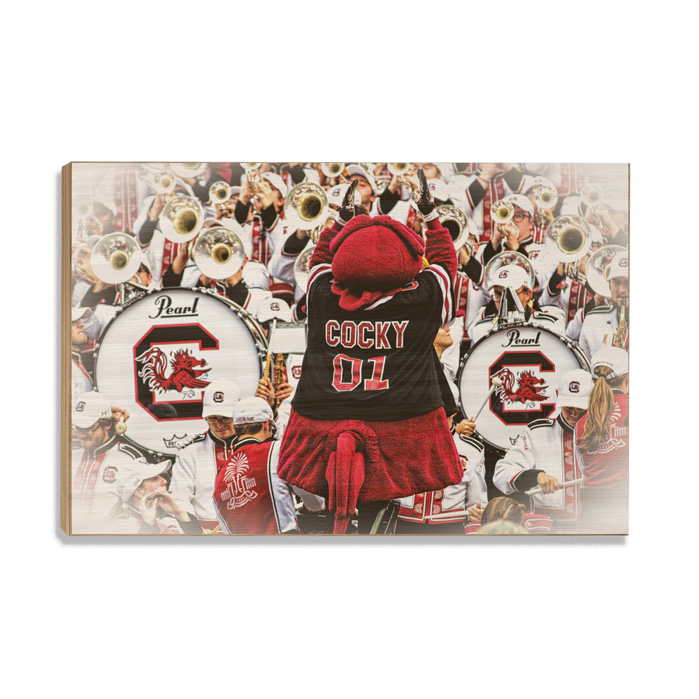 South Carolina Gamecocks - Cocky and the Band - College Wall Art #Canvas