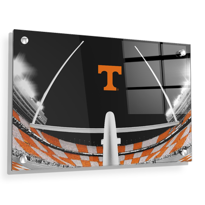 Tennessee Volunteers - Checkerboard Goal Post - College Wall Art #Acrylic