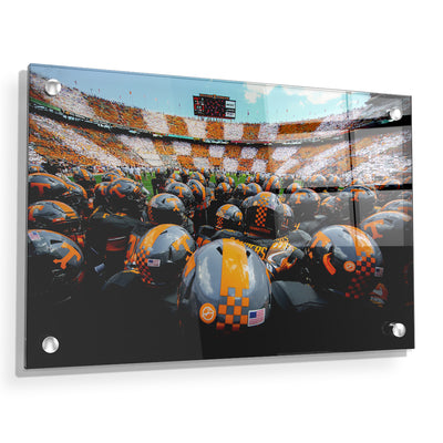Tennessee Volunteers - Running onto the Field TN - College Wall Art #Acrylic