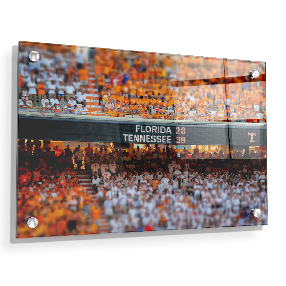 Tennessee Volunteers - Final Score UT vs. FL - College Wall Art #Canvas