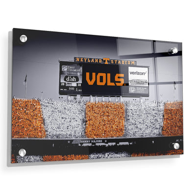 Tennessee Volunteers - Final Score UT vs. FL Checkerboard - College Wall Art #Acrylic