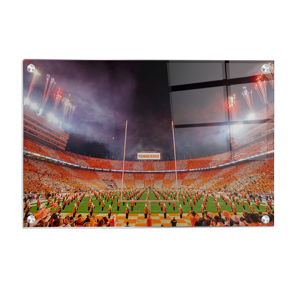 Tennessee Volunteers - Checkerboard Neyland and Pride of the Southland Band - College Wall Art #Canvas