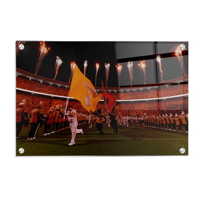 Tennessee Volunteers - Running through the T Light Up Checkerboard Neyland - College Wall Art #Acrylic