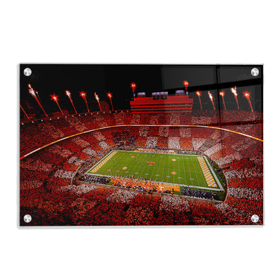 Tennessee Volunteers - Welcome To Checkerboard Neyland Stadium - College Wall Art #Acrylic