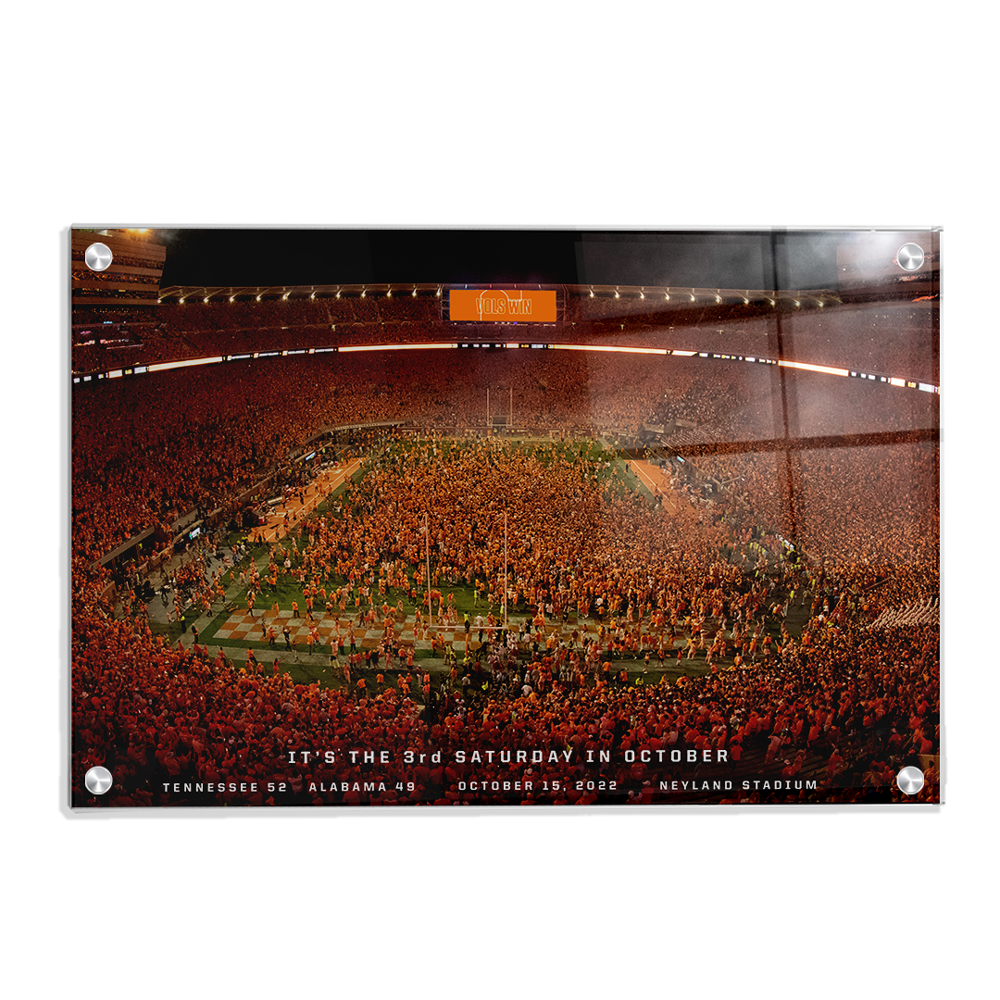 Tennessee Volunteers - It's the Third Saturday in October - College Wall Art #Canvas