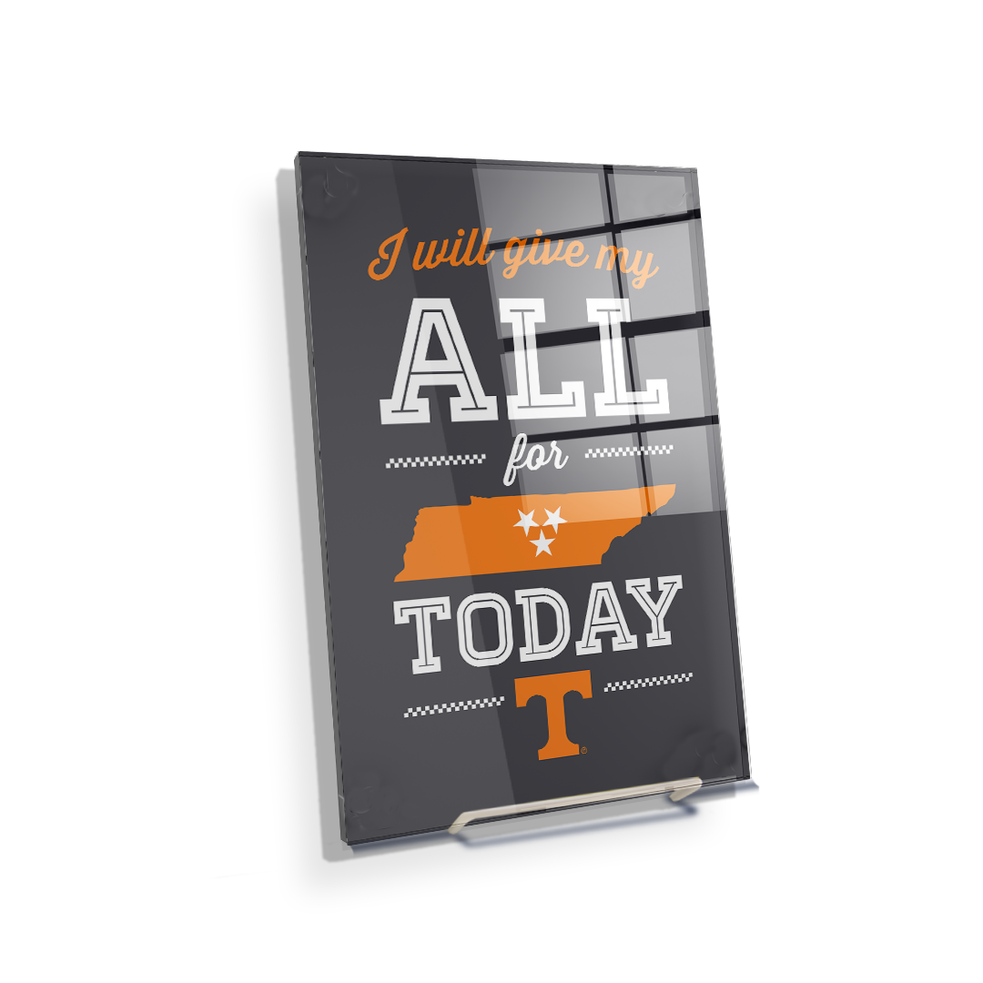 Tennessee Volunteers - I Will Give My All - College Wall Art #Canvas