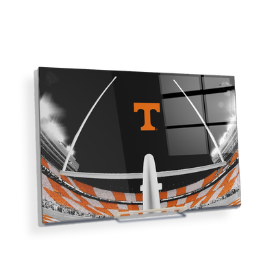 Tennessee Volunteers - Checkerboard Goal Post - College Wall Art #Acrylic Mini
