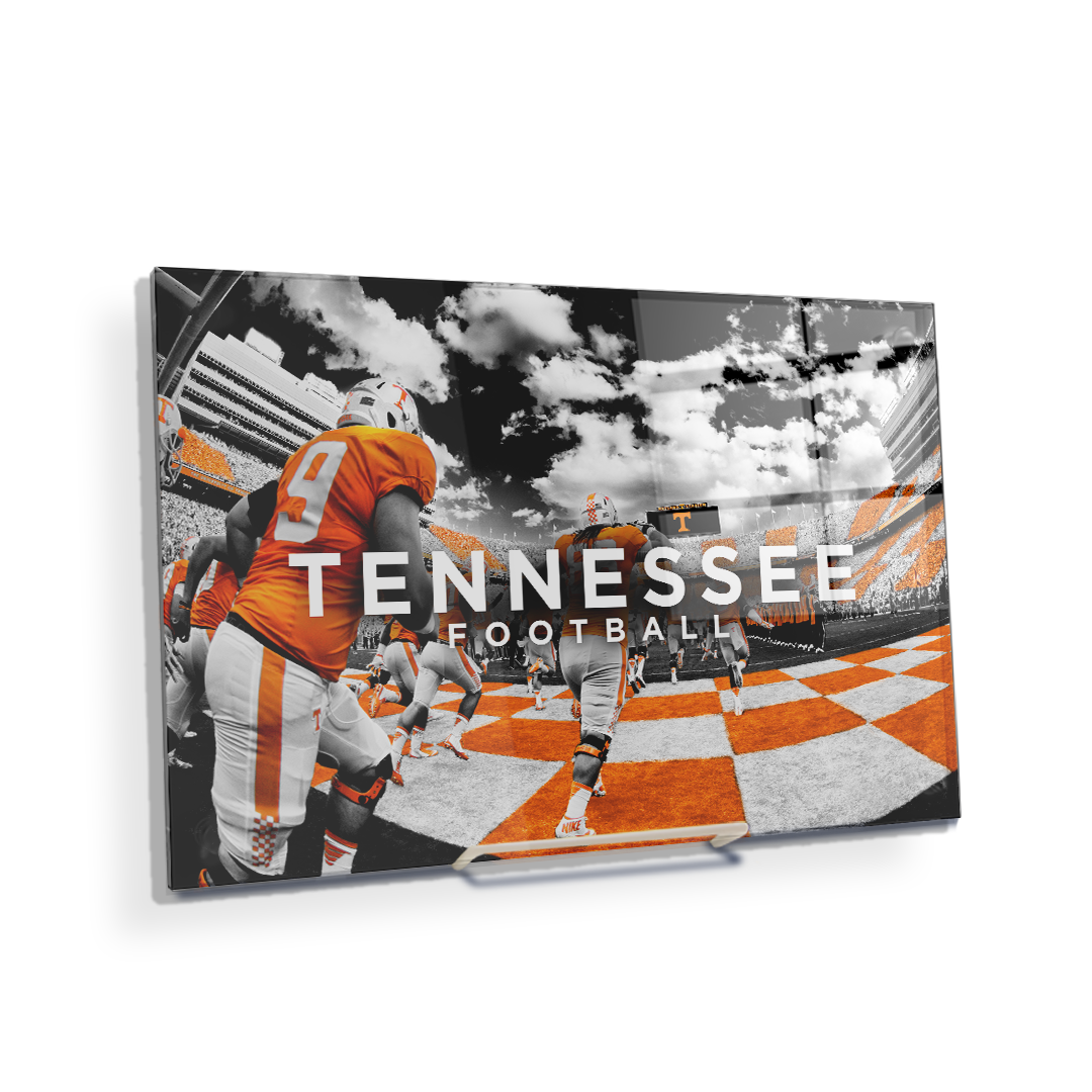 Tennessee Volunteers - Running Through the T Nike - College Wall Art #Canvas
