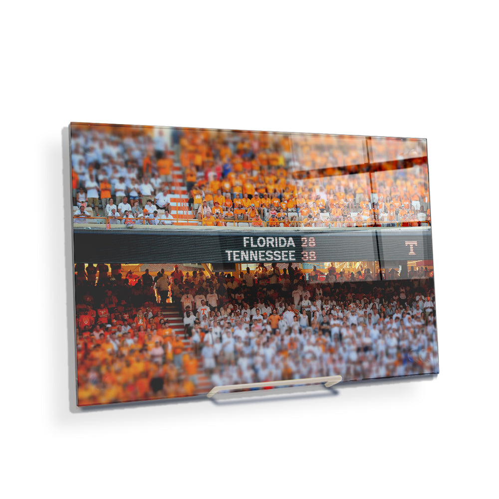 Tennessee Volunteers - Final Score UT vs. FL - College Wall Art #Canvas