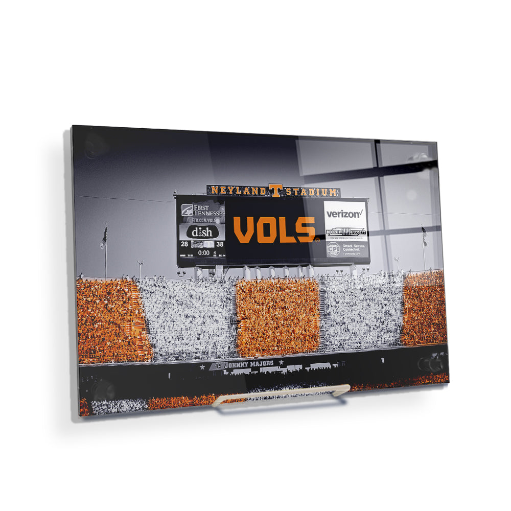 Tennessee Volunteers - Final Score UT vs. FL Checkerboard - College Wall Art #Canvas