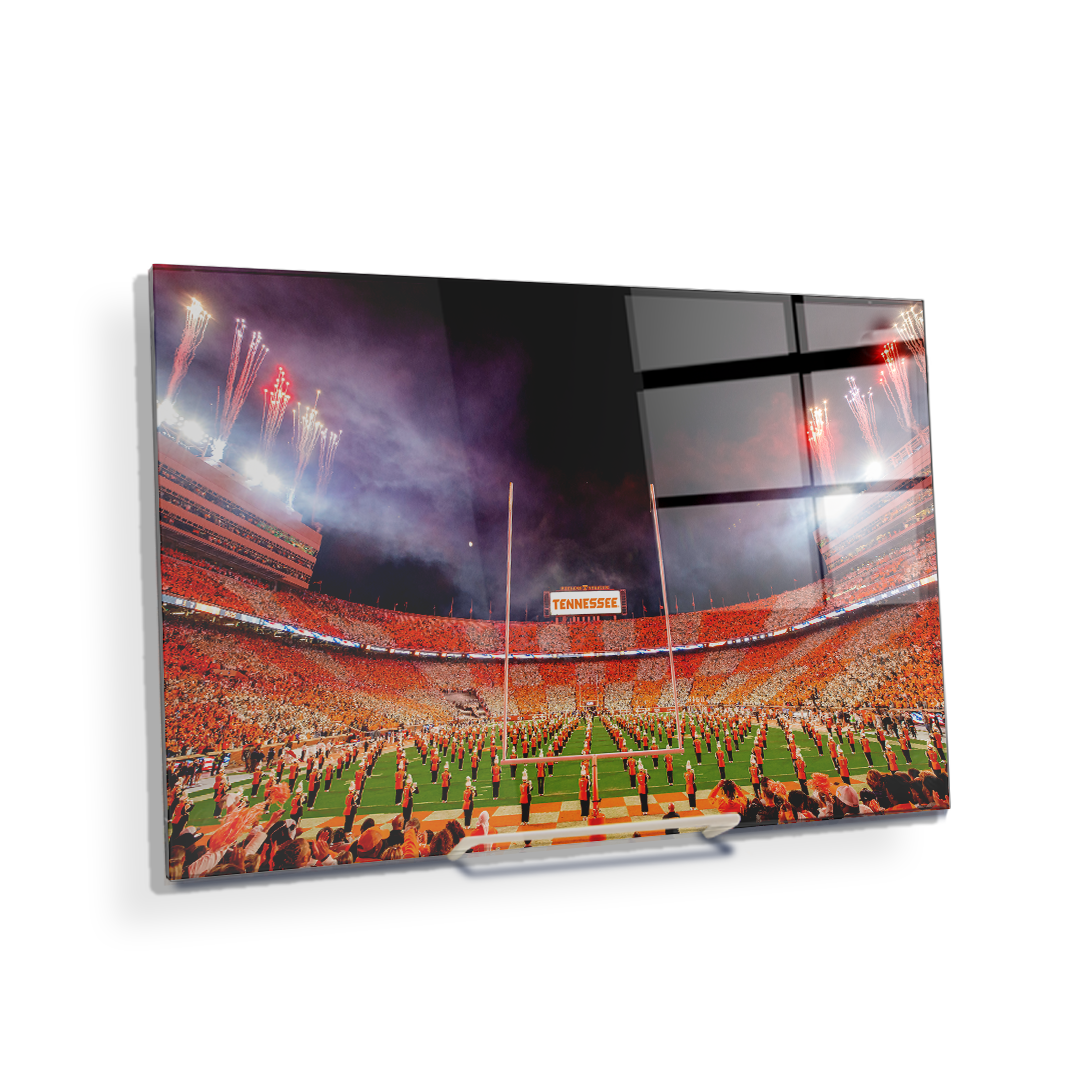 Tennessee Volunteers - Checkerboard Neyland and Pride of the Southland Band - College Wall Art #Canvas