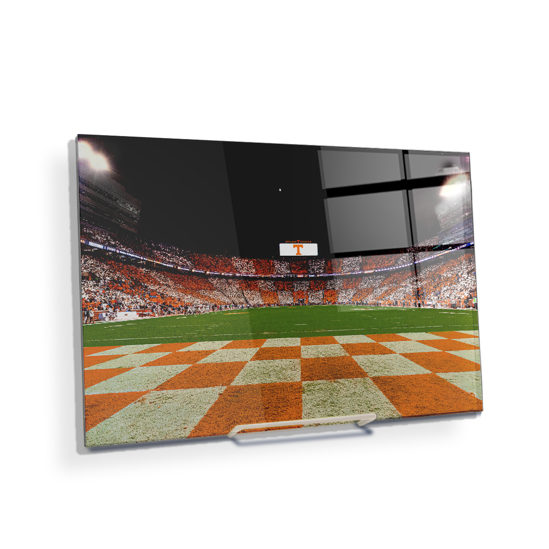 Tennessee Volunteers - Checkerboard Neyland Under the Lights - College Wall Art #Canvas
