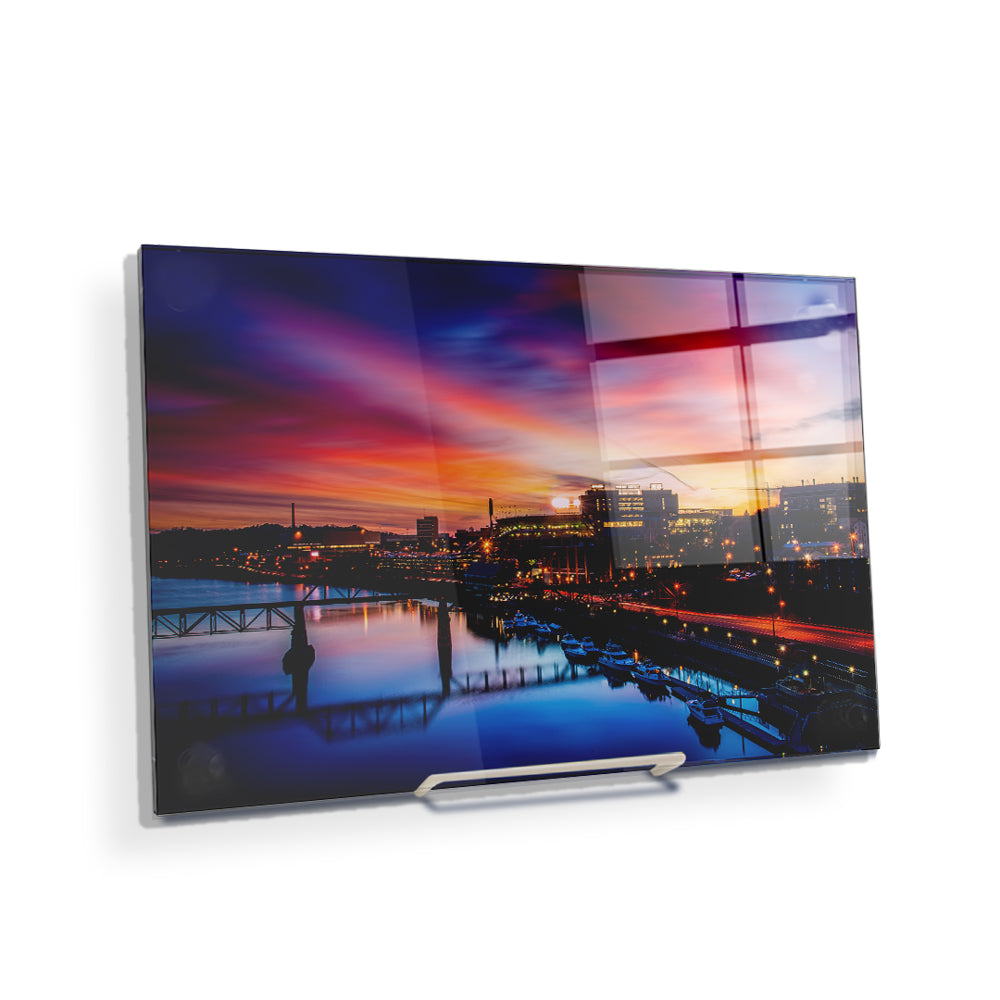 Tennessee Volunteers - Tennessee River Sunset - College Wall Art #Canvas