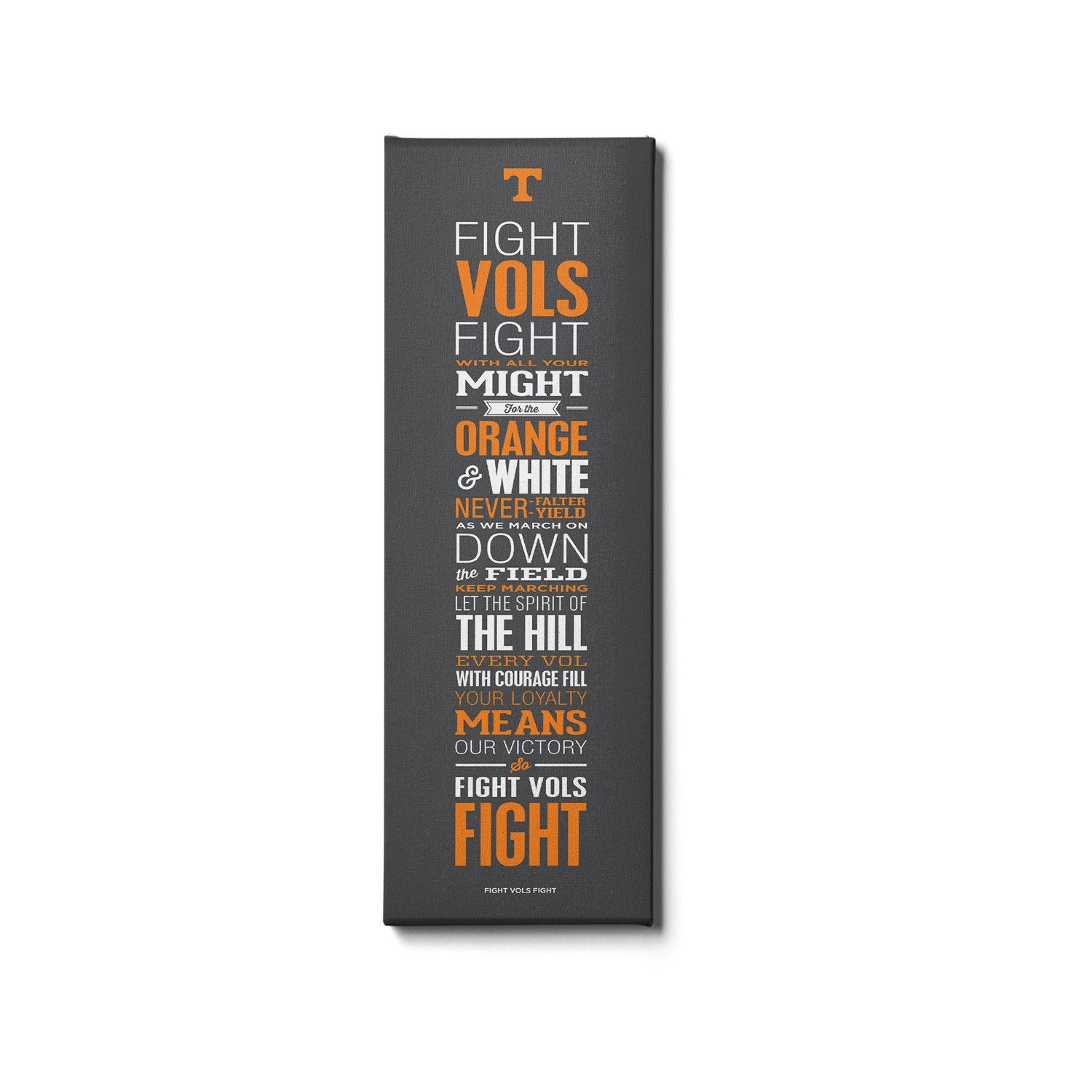 Tennessee Volunteers - Fight Vols Fight Grey - College Wall Art #Canvas