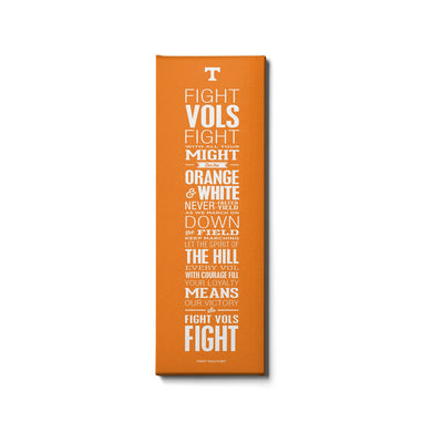 Tennessee Volunteers - Fight Vols Fight Orange - College Wall Art #Canvas