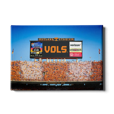 Tennessee Volunteers - Scoreboard UT vs. FL - College Wall Art #Canvas