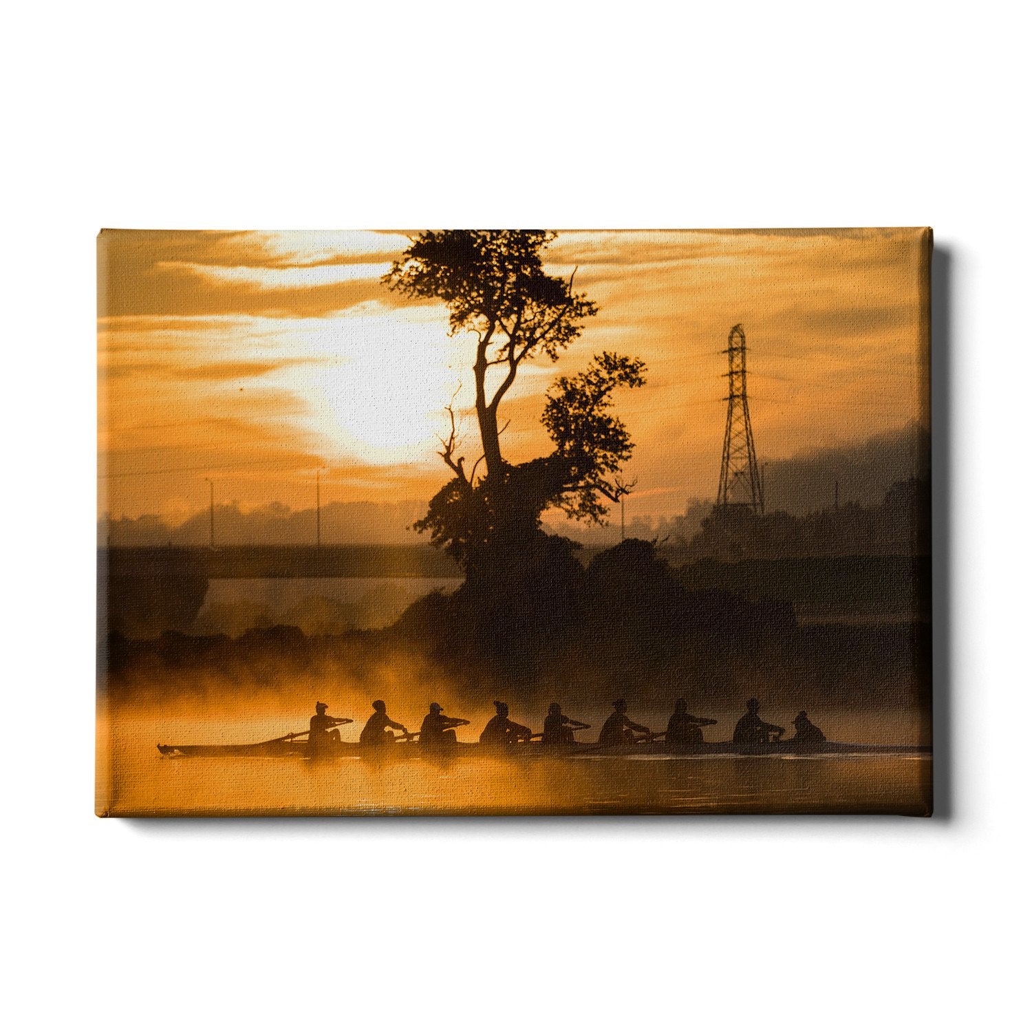 Tennessee Volunteers - Sunrise Row - College Wall Art #Canvas