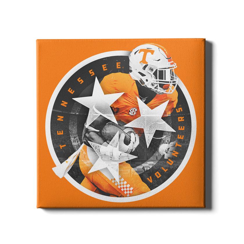 Tennessee Volunteers - Tri Star 2018 Orange - College Wall Art #Canvas