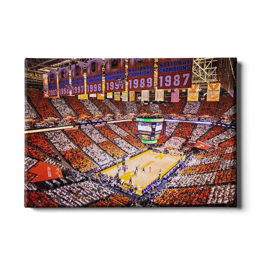 Tennessee Volunteers - Checkerboard Thompson-Boling - College Wall Art #Canvas