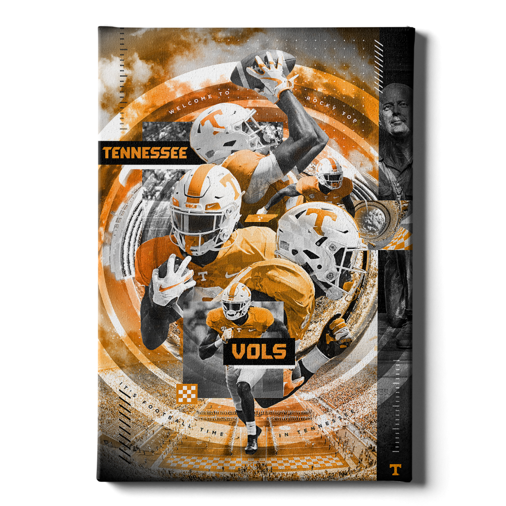  Tennessee Volunteers - Football Time - College Wall Art #Canvas