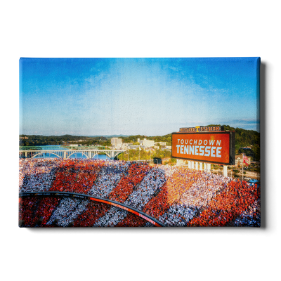 Tennessee Volunteers - Touchdown Tennessee Retro - College Wall  Art #Canvas