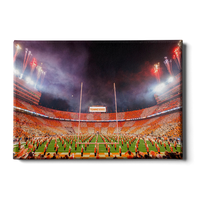 Tennessee Volunteers - Checkerboard Neyland and Pride of the Southland Band - College Wall Art #Canvas