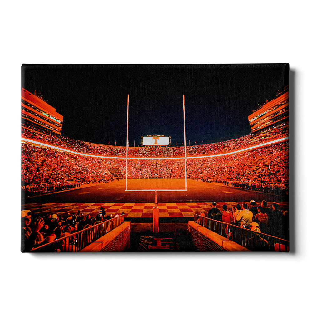 Tennessee Volunteers - Light Up Neyland - College Wall Art #Canvas
