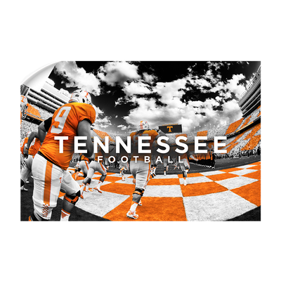 Tennessee Volunteers - Running Through the T Nike - College Wall Art #Wall Decal