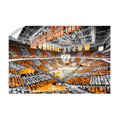 Tennessee Volunteers - Checkerboard Thompson-Boling DuoTone - College Wall Art #Wall Decal