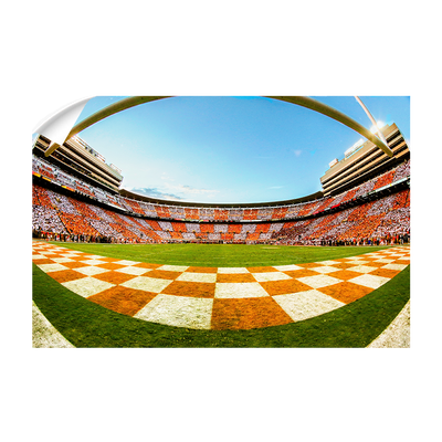 Tennessee Volunteers - Checkerboard Neyland Fisheye - College Wall Art #Wall Decal