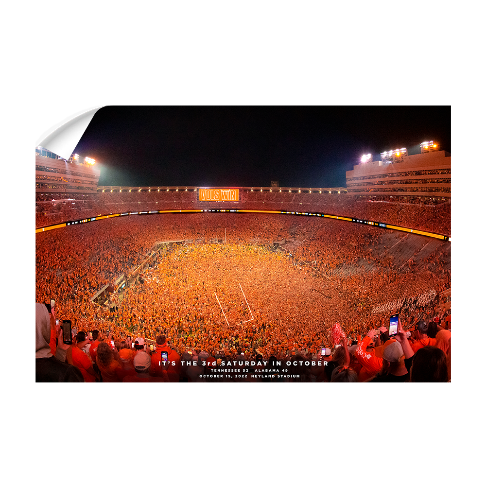 Tennessee Volunteers - Tennessee Storms the Field - College Wall Art #Canvas