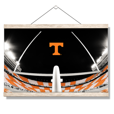 Tennessee Volunteers - Checkerboard Goal Post - College Wall Art #Hanging Canvas