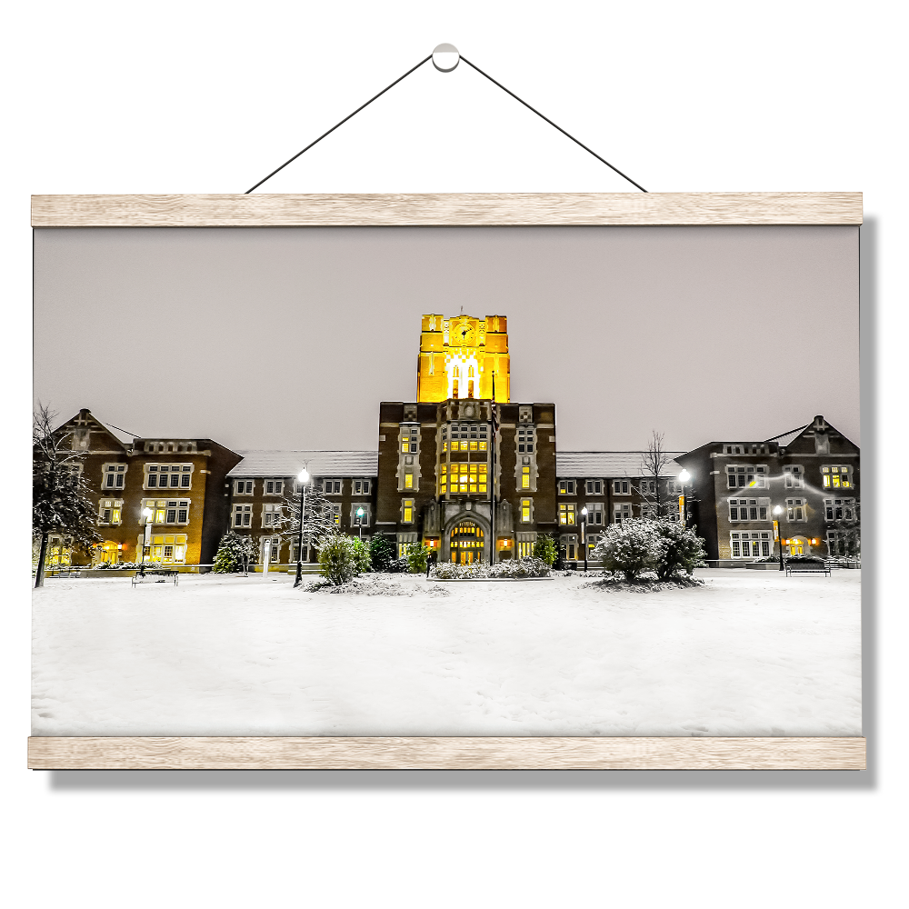 Tennessee Volunteers - Ayres Hall Winter Day - College Wall Art #Canvas