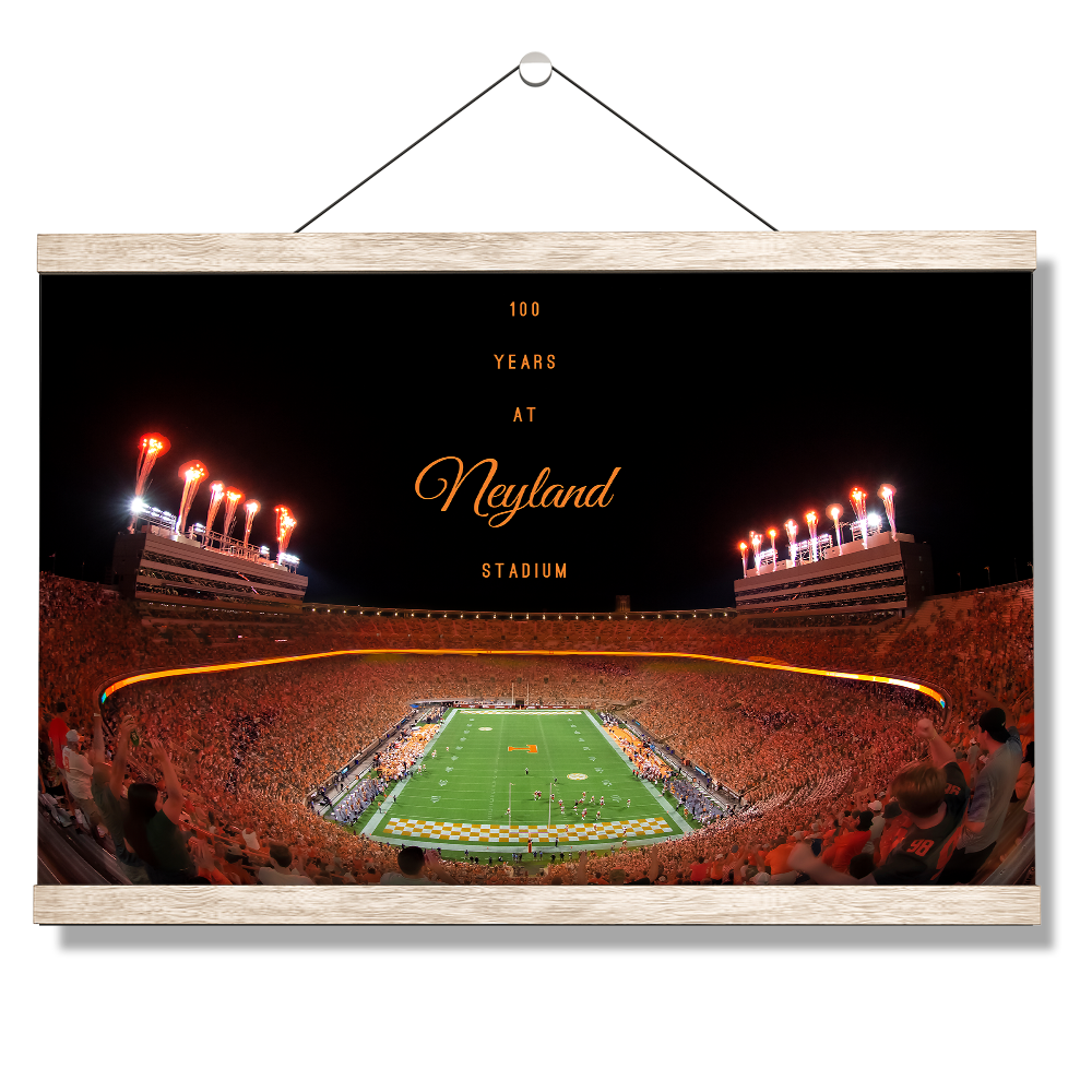 Tennessee Volunteers - 100 Years at Neyland Stadium - College Wall Art #Canvas