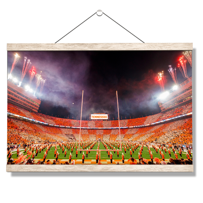 Tennessee Volunteers - Checkerboard Neyland and Pride of the Southland Band - College Wall Art #Hanging Canvas