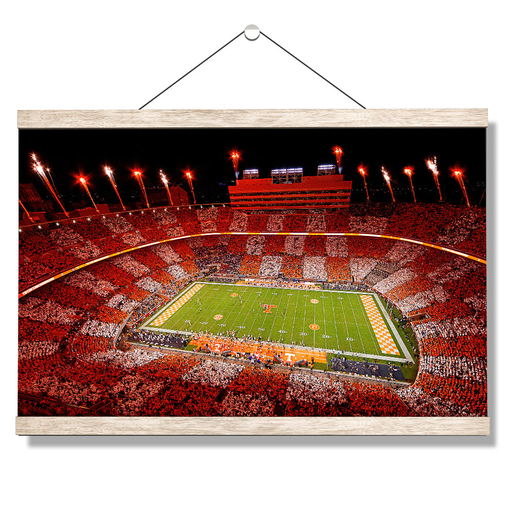 Tennessee Volunteers - Welcome To Checkerboard Neyland Stadium - College Wall Art #Canvas