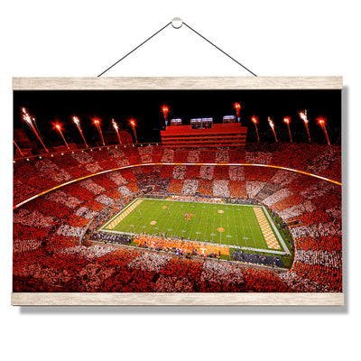 Tennessee Volunteers - Welcome To Checkerboard Neyland Stadium - College Wall Art #Hanging Canvas