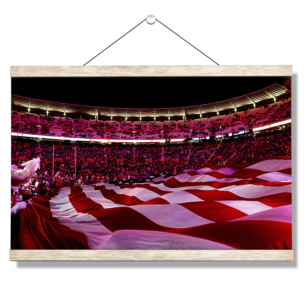 Tennessee Volunteers - Stars and Stripes - College Wall Art #Canvas